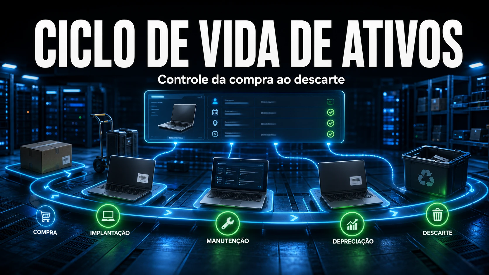 Ciclo de Vida de Ativos com GLPI: Da Compra ao Descarte