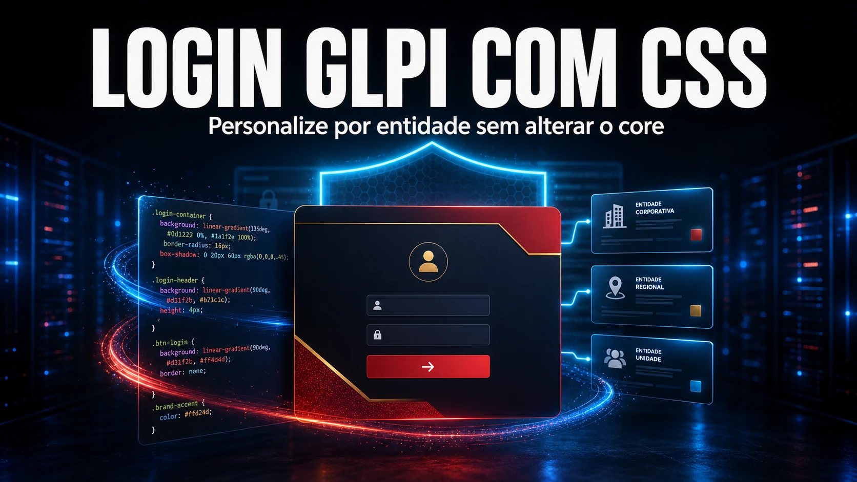 Como configurar a tela de login do GLPI com CSS por entidade