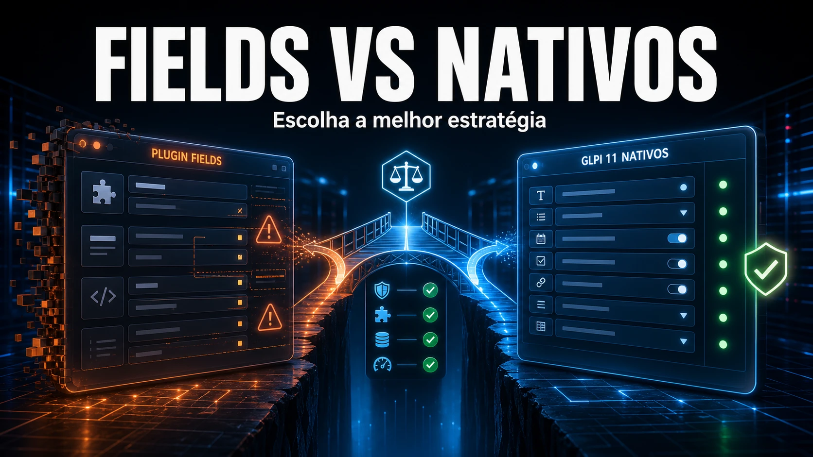 Plugin Fields vs Campos Nativos do GLPI 11