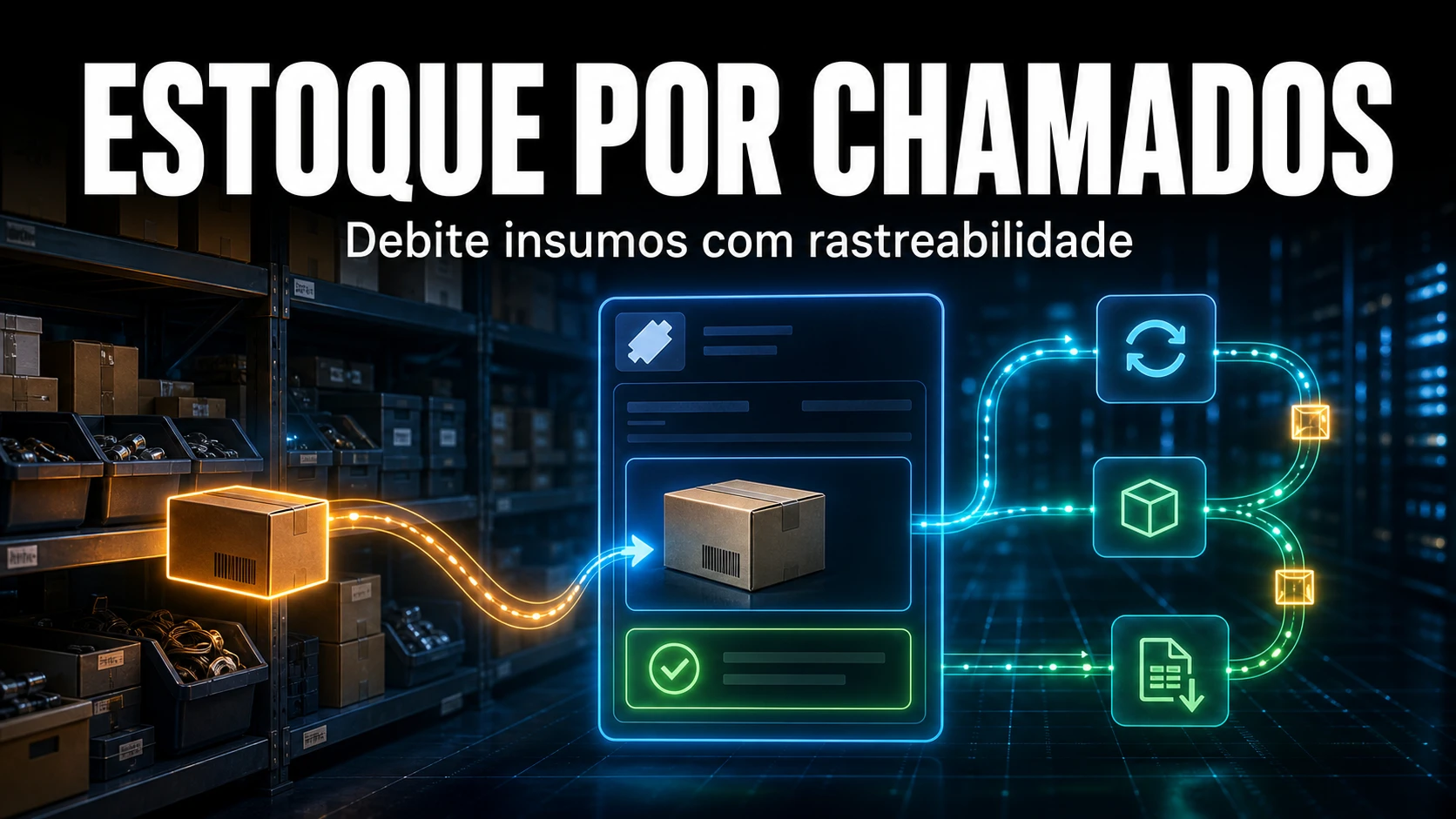 Gestão de estoque por chamados no GLPI