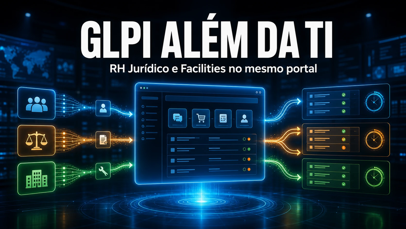 GLPI Além da TI: Atendimento para RH, Jurídico e Facilities