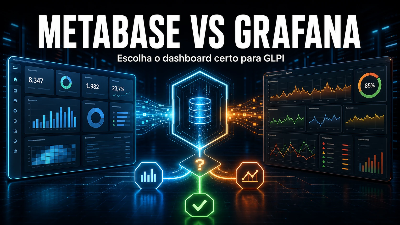 Metabase vs Grafana para Dashboards do GLPI: Qual Escolher?