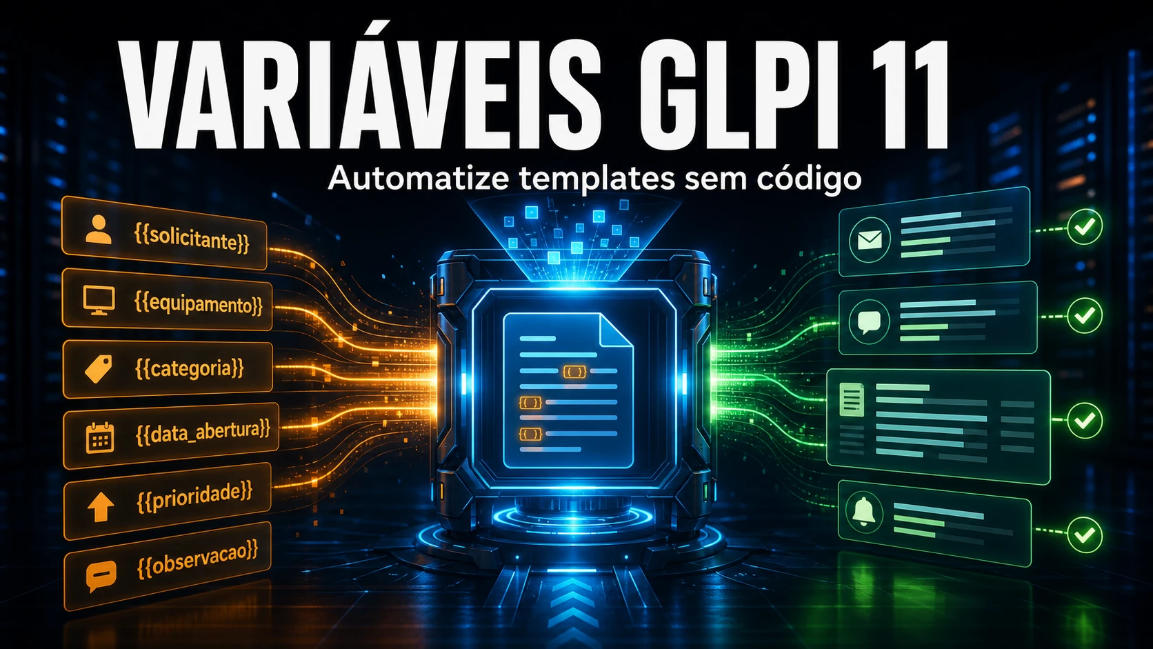 Variáveis de Automação e Templates no GLPI 11